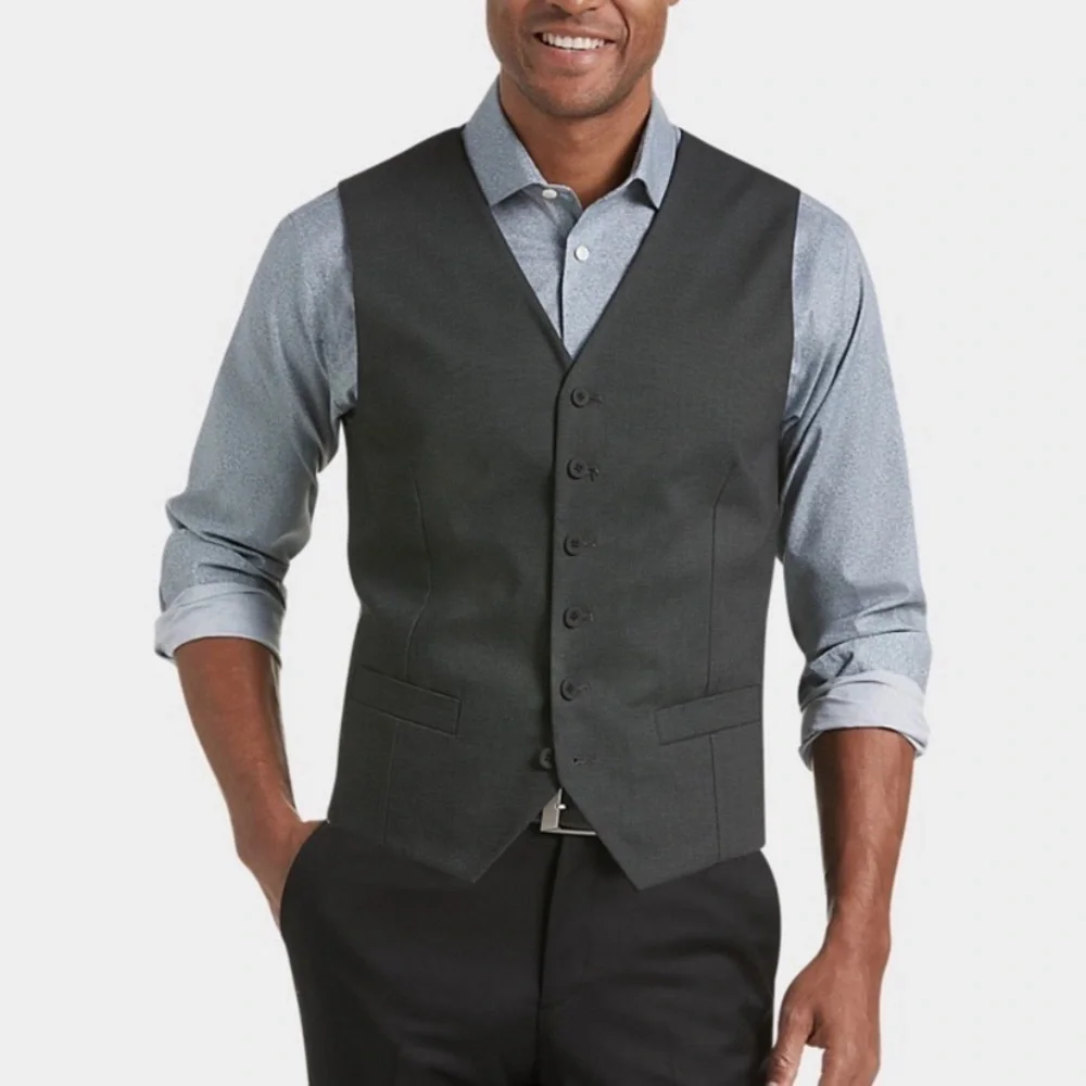 JOE Joseph Abboud Gray Slim Fit Vest